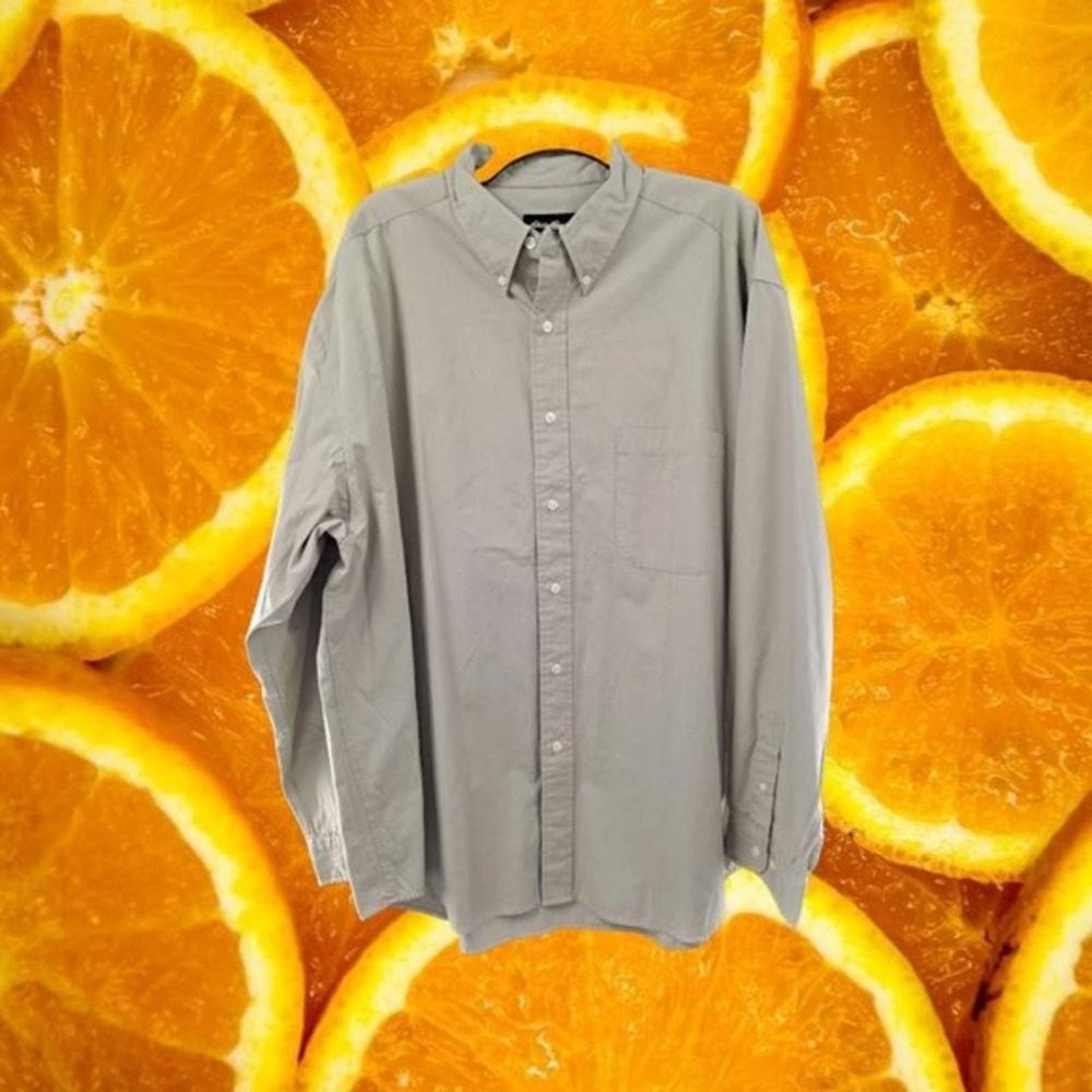 Eddie Bauer Button Down Long Sleeve 100% Cotton Size XL